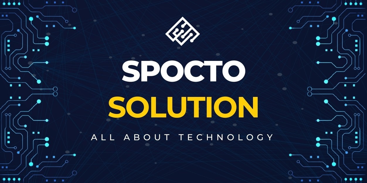Spocto Solution technology brand artwork